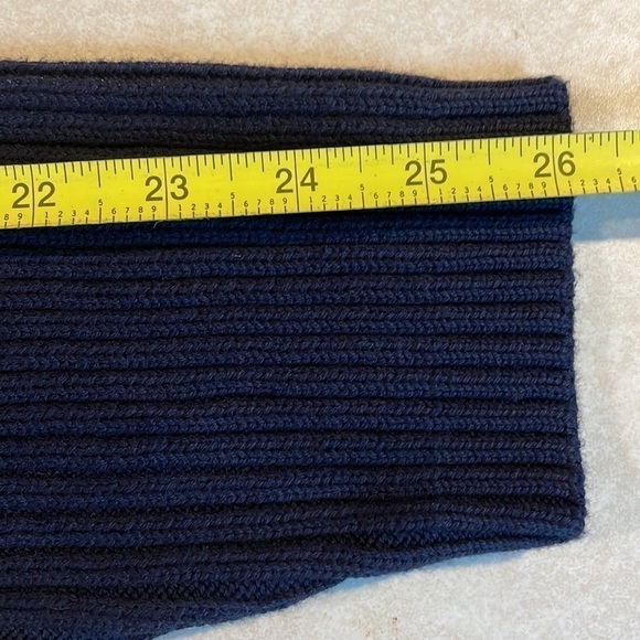 𝅺TOMMY Hilfiger NWT Men’s Sweater, Size LG., Navy Blue - Picture 10 of 10